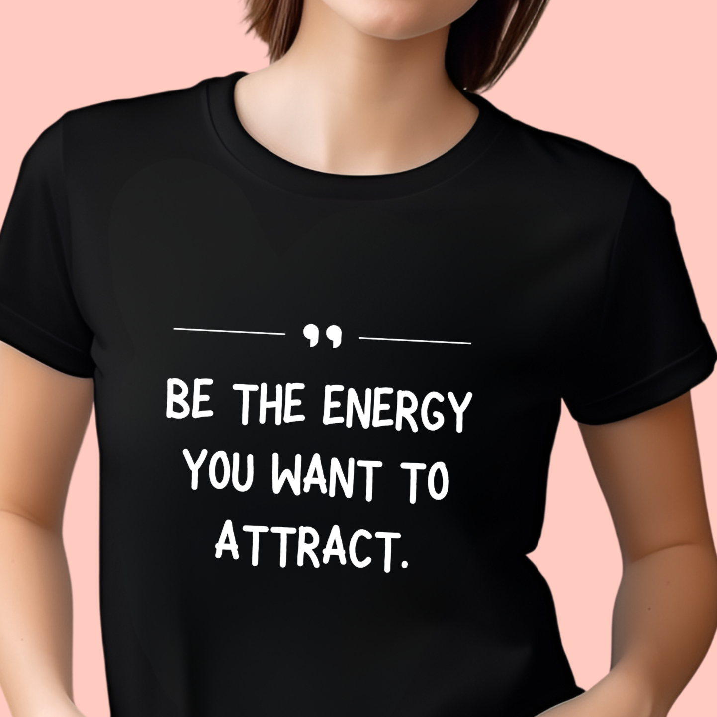 "Be the energy you want to attract." Unisex Cotton Tee