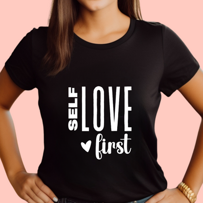 "Selflove first" Unisex Cotton Tee