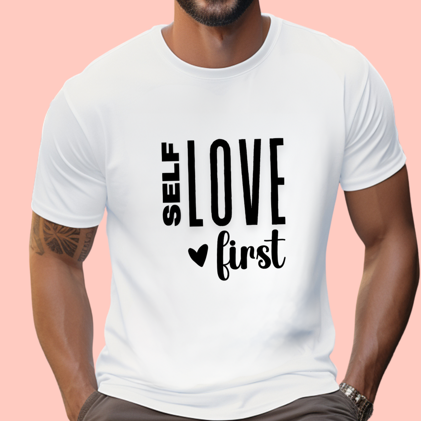 "Selflove first" Unisex Cotton Tee