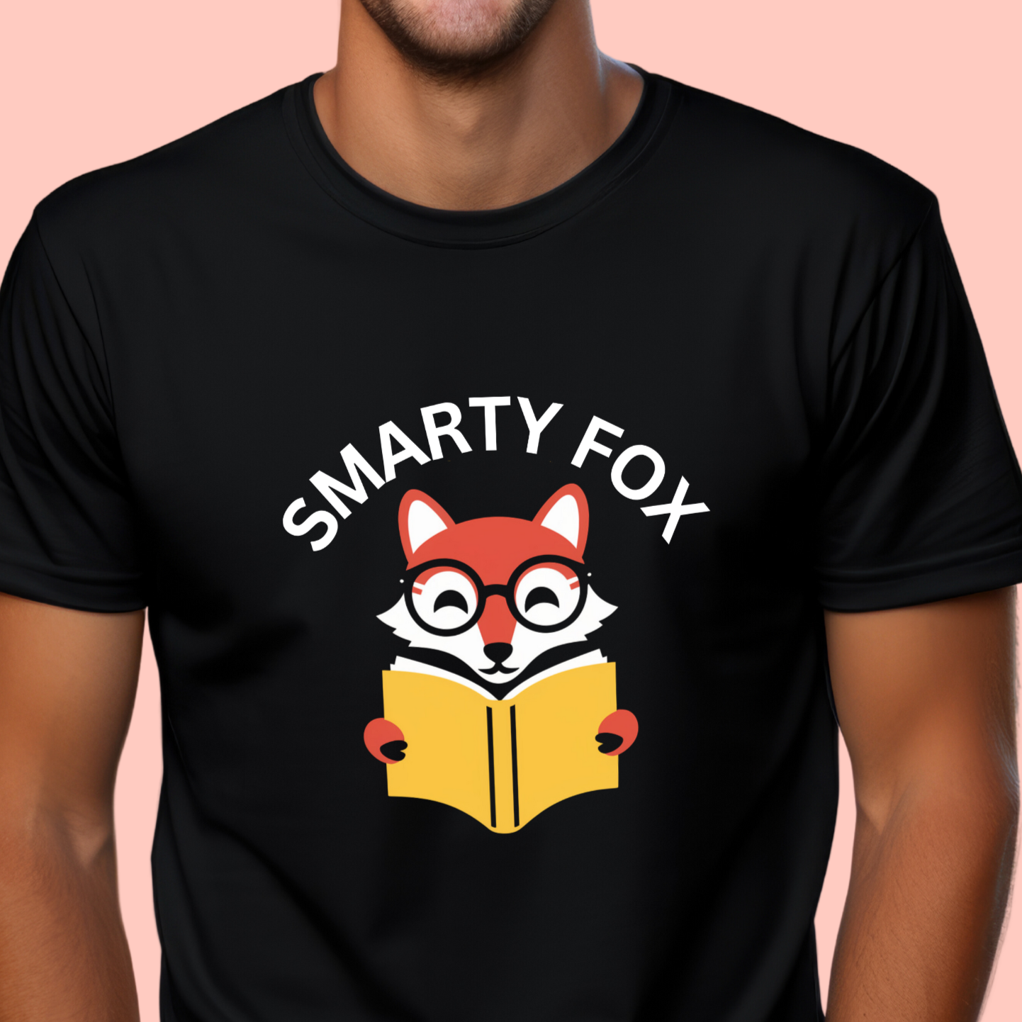 "Smarty fox" Unisex Cotton Tee