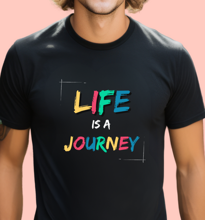 "Life is a journey" Unisex Cotton Tee