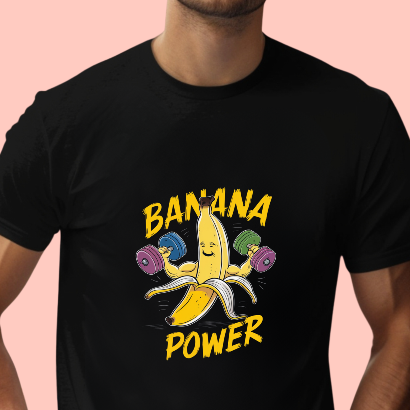 "Banana power" Unisex Cotton Tee