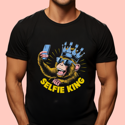 "Selfie king" Unisex Cotton Tee