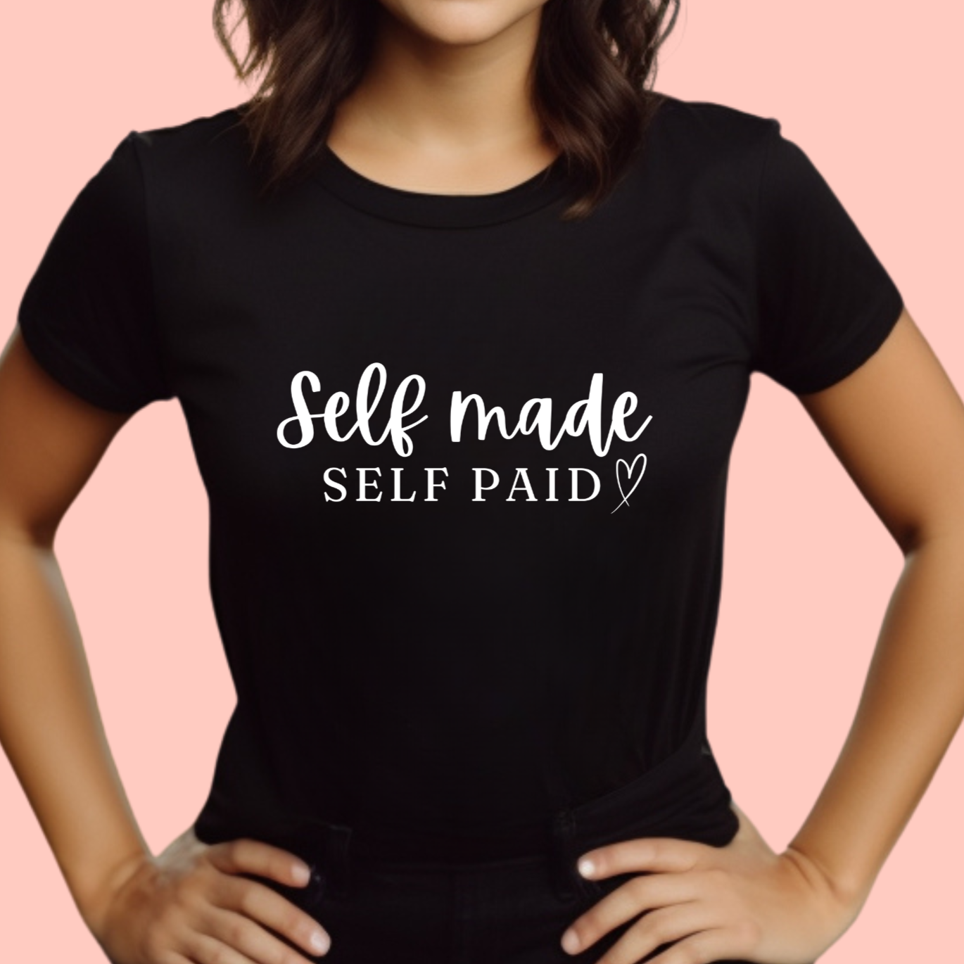 "Self made self paid" Unisex Cotton Tee