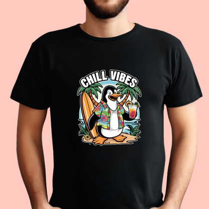 "Chill vibes" Unisex Cotton Tee