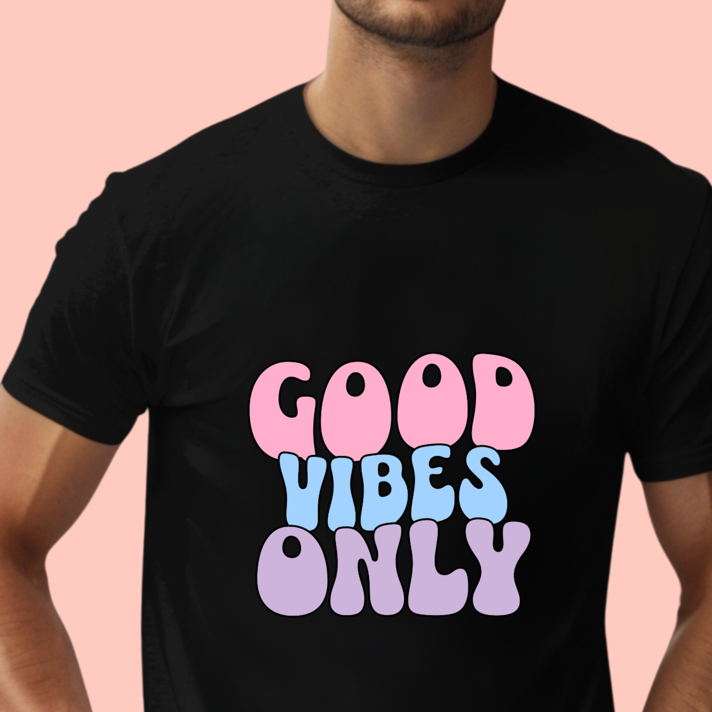 "Good vibes only" Unisex Cotton Tee