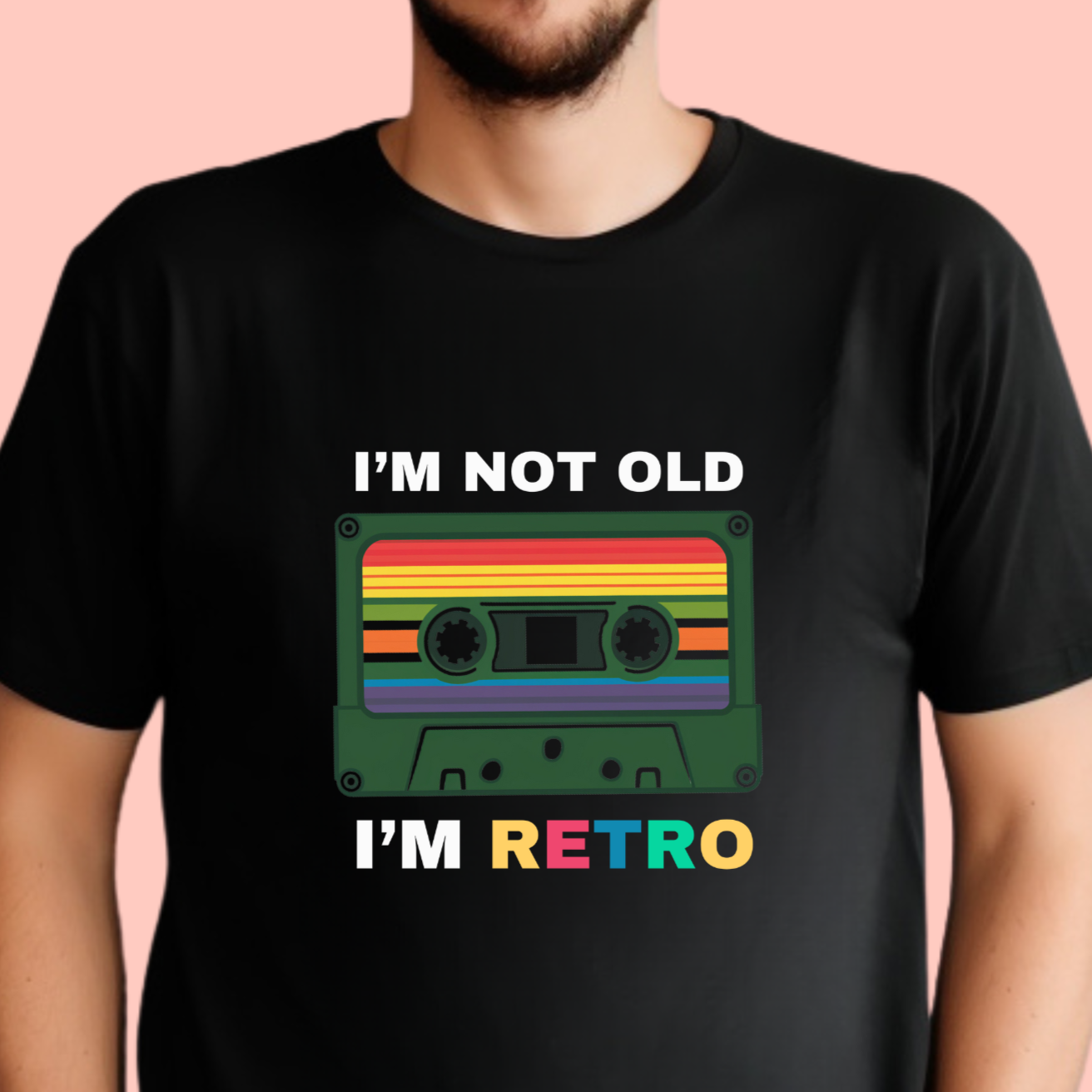 "I'm not old. I'm retro" Unisex Cotton Tee