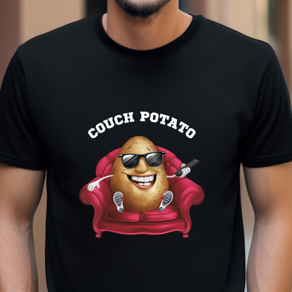 "Couch potato" Unisex Cotton Tee