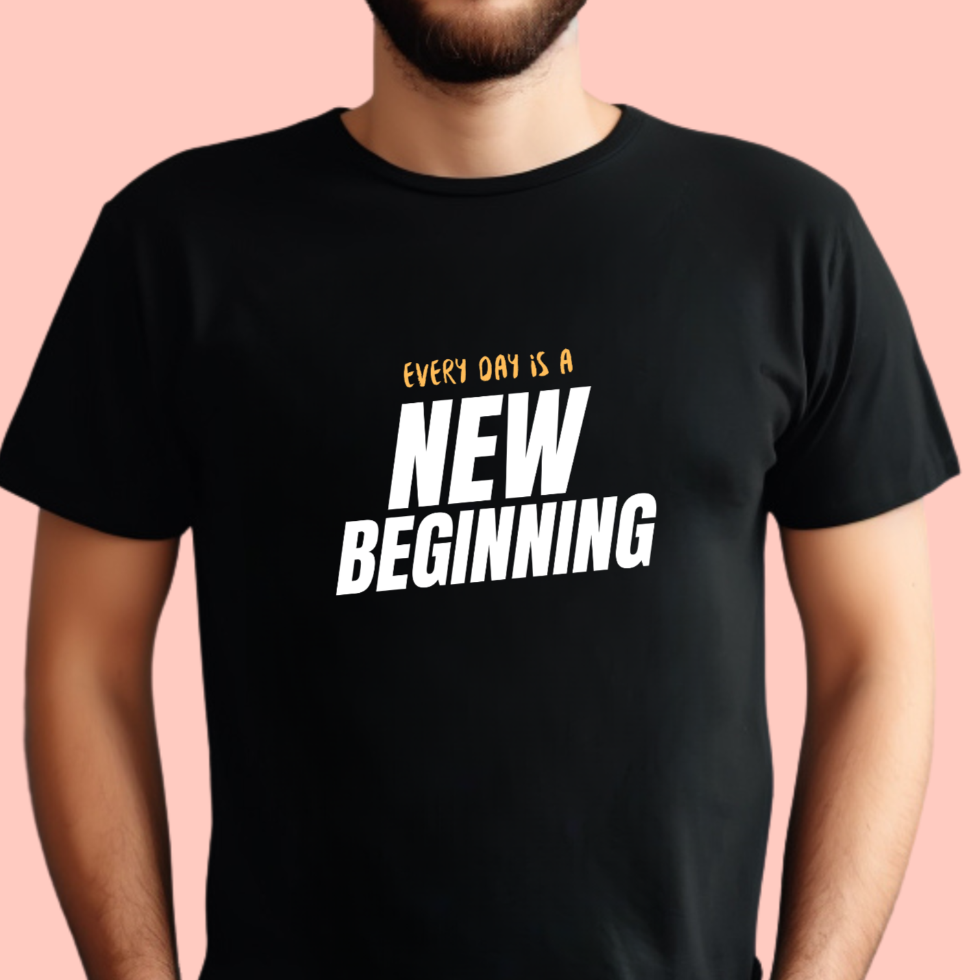 "Every day is a new beginning" Unisex Cotton Tee