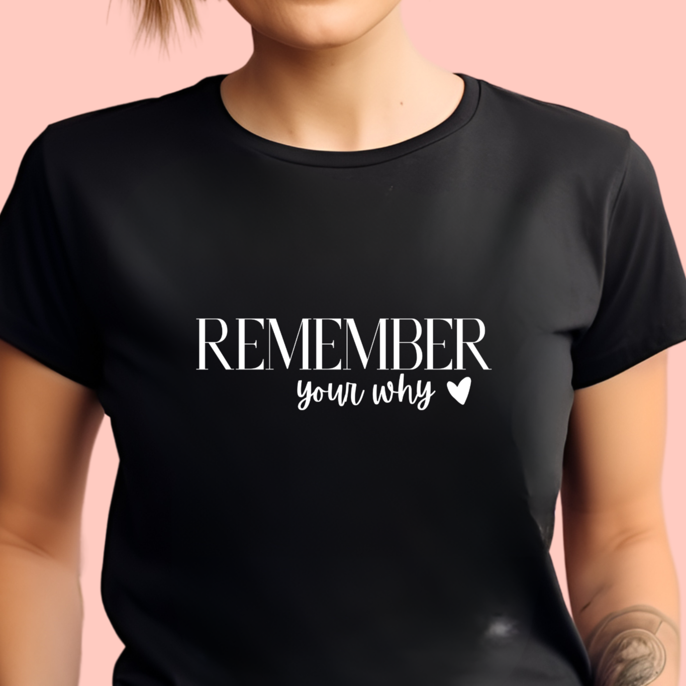 "Remember your why" Unisex Cotton Tee