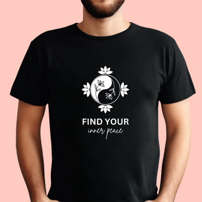 "Find your inner peace" Unisex Cotton Tee