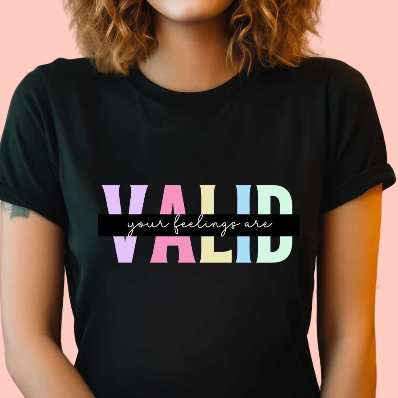 "Your feelings are valid" Unisex Cotton Tee