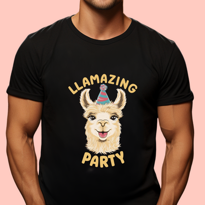 "Llamazing party" Unisex Cotton Tee