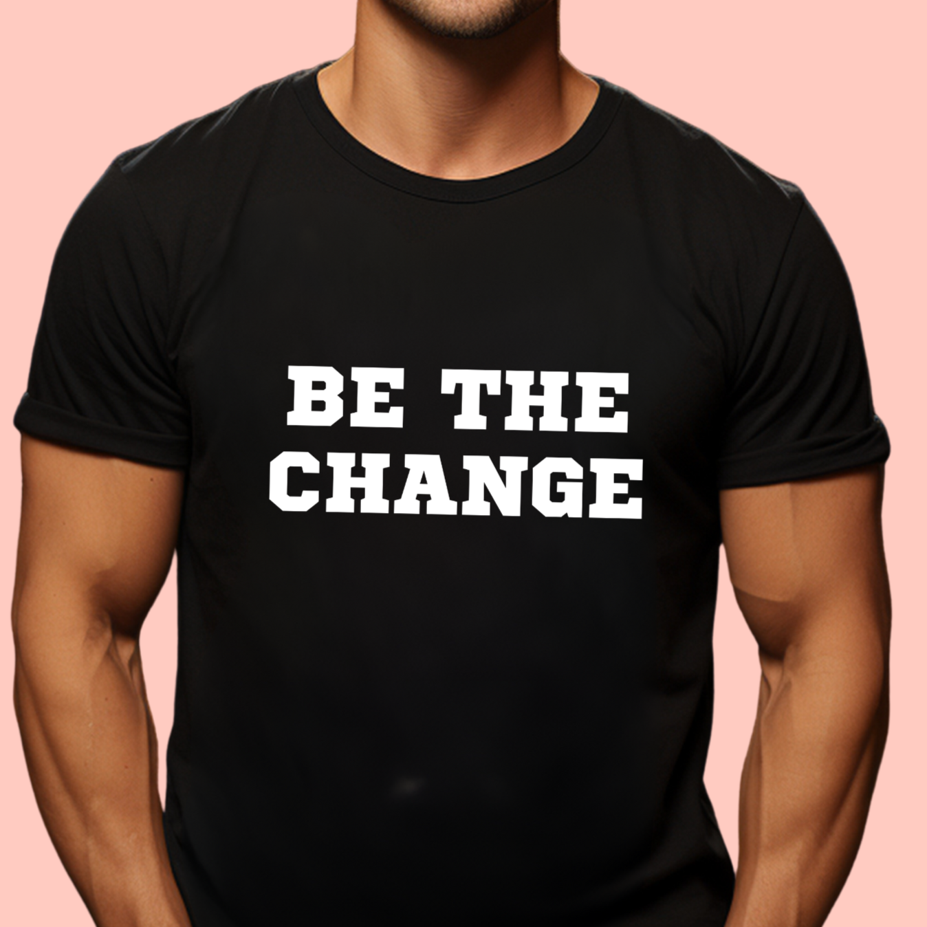 "Be the change" Unisex Cotton Tee