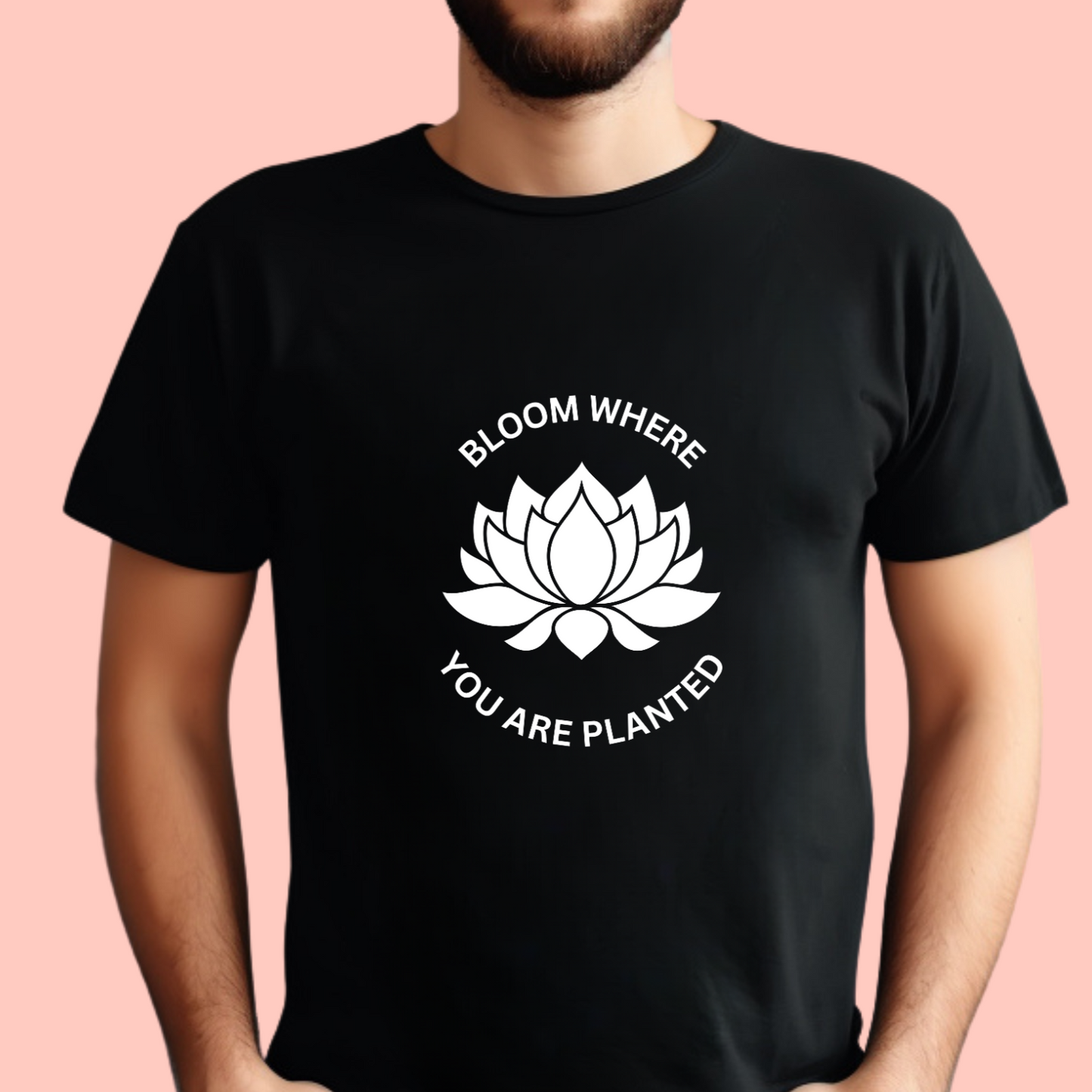 "Bloom where you are planted" Unisex Cotton Tee