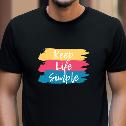 "Keep life simple" Unisex Cotton Tee