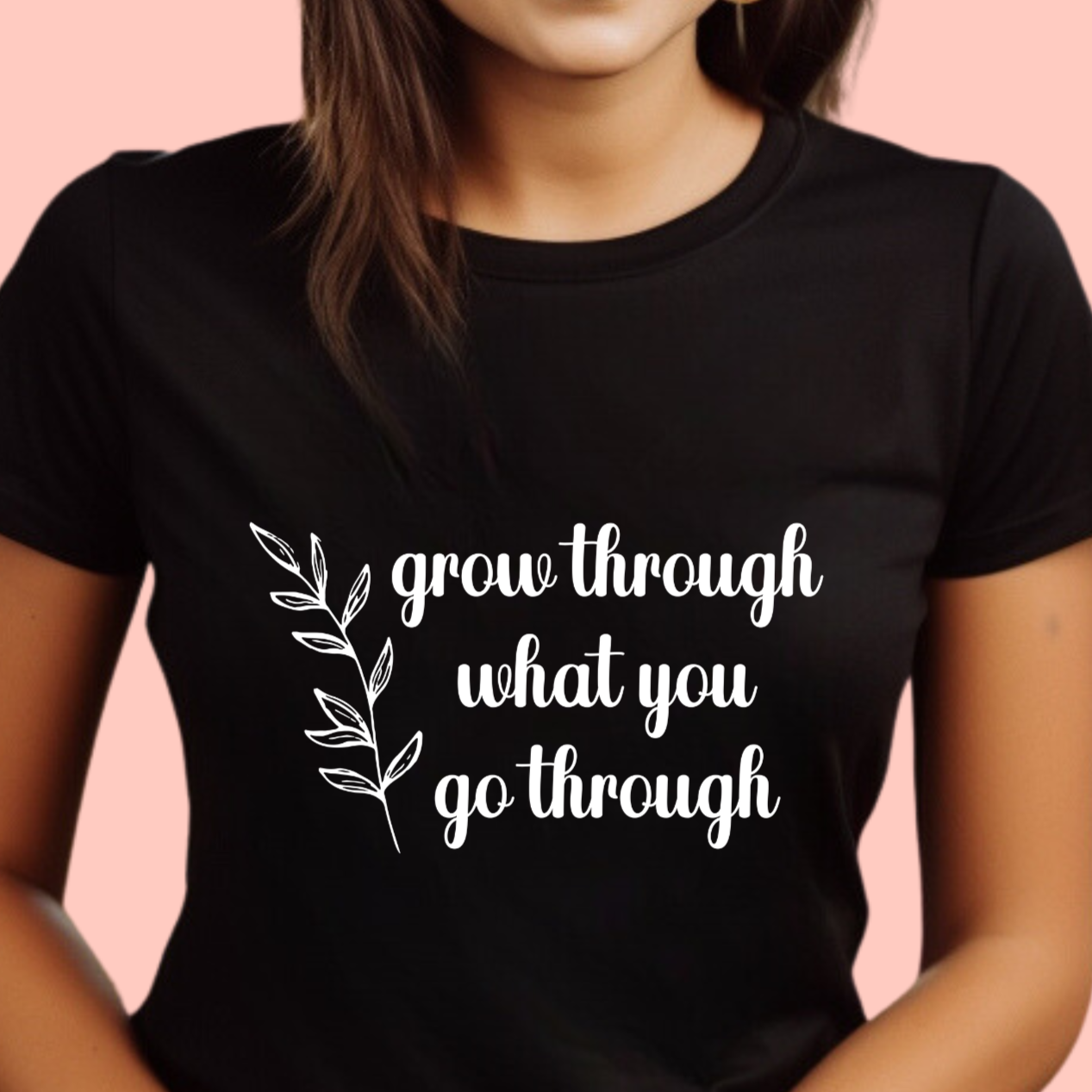 "Grow Through What You Go Through" Unisex Cotton Tee