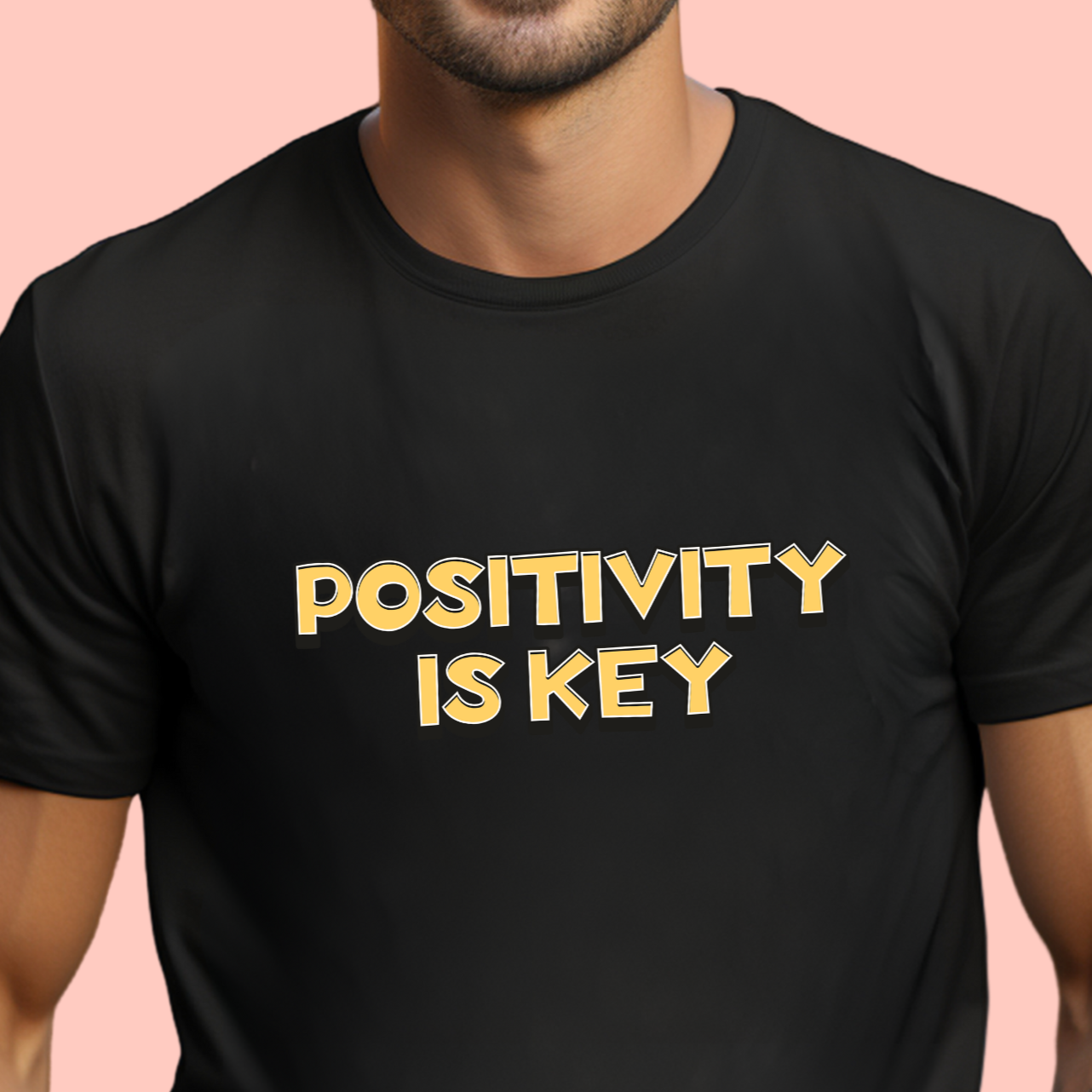 "Positivity is key" Unisex Cotton Tee