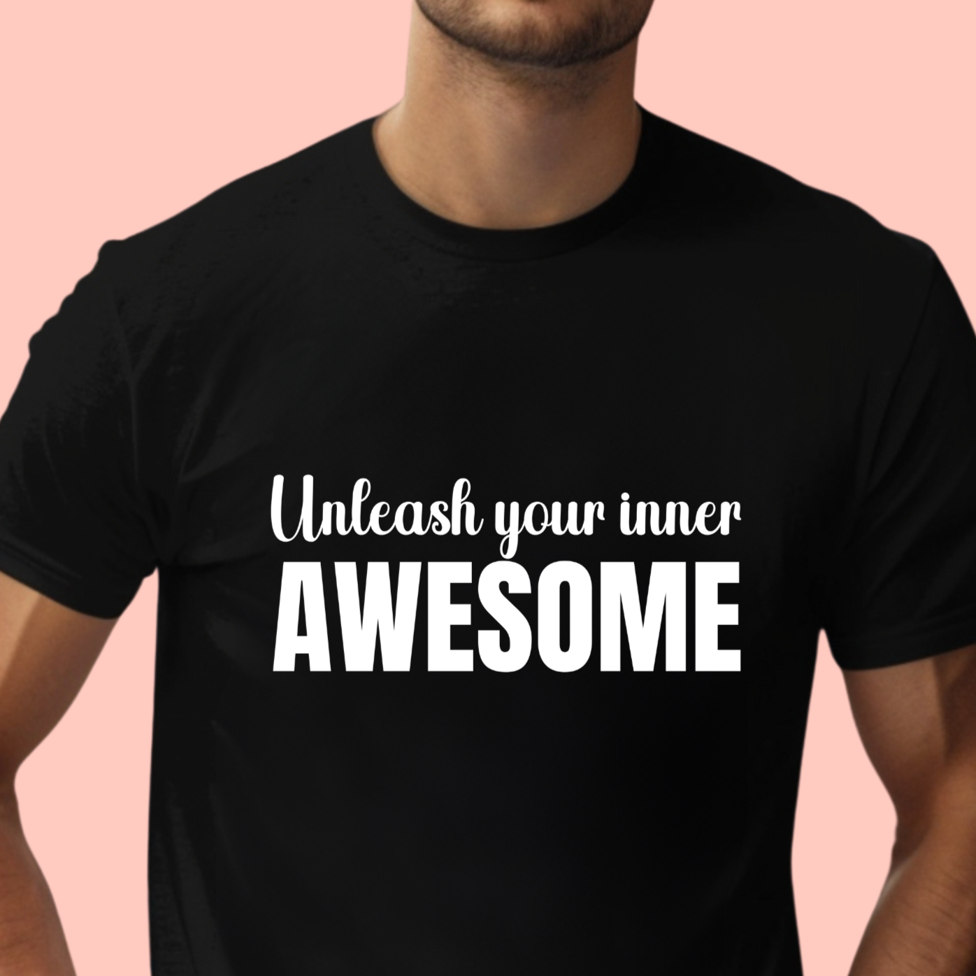 "Unleash your inner awesome" Unisex Cotton Tee