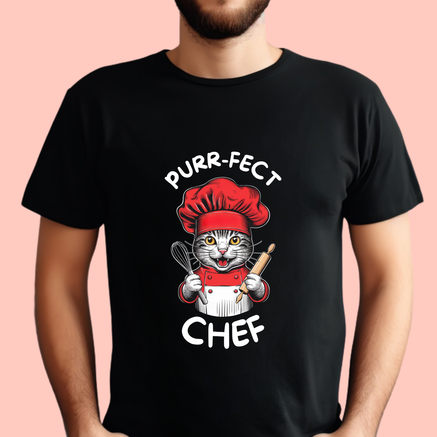 "Purr-fect chef" Unisex Cotton Tee