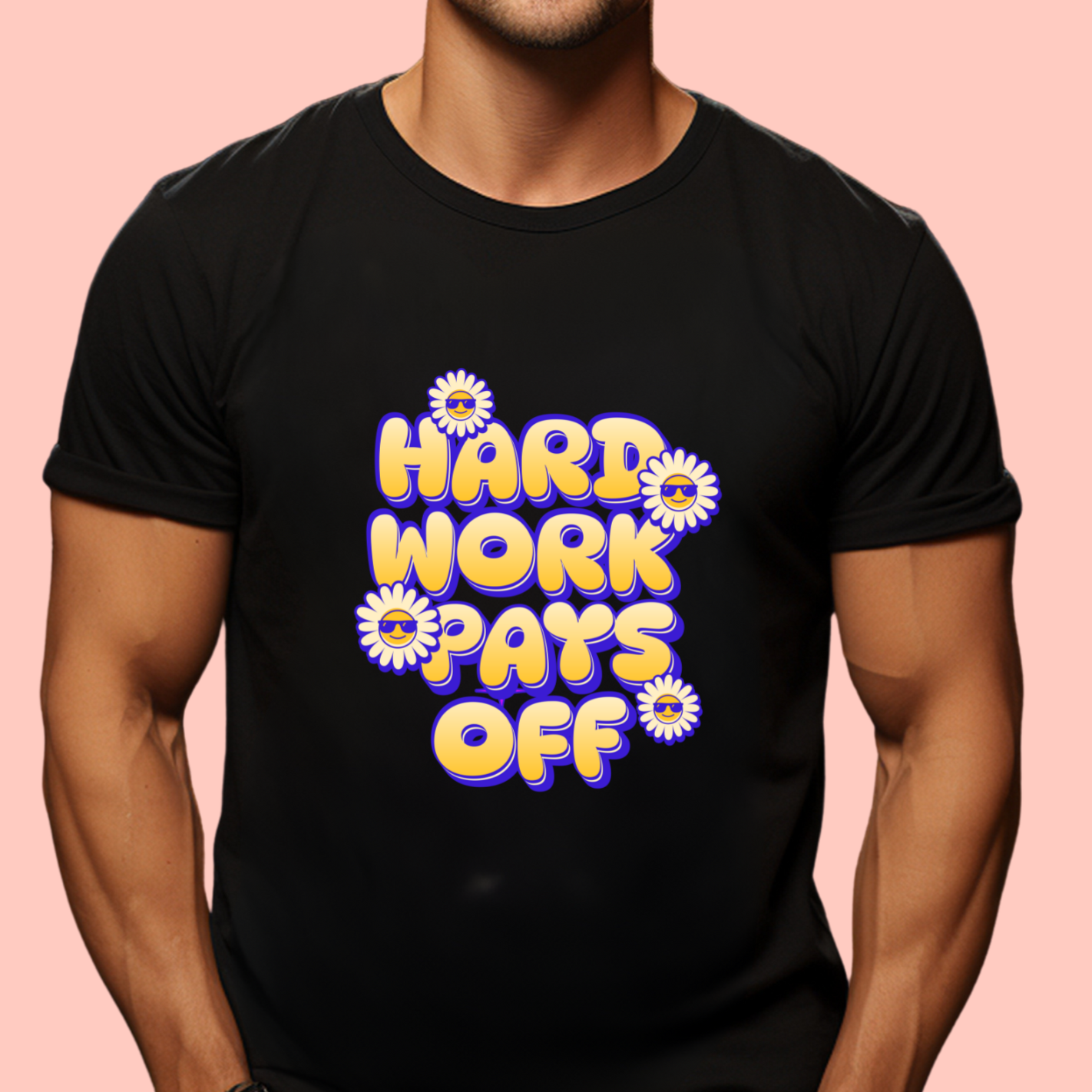 "Hard work pays off" Unisex Cotton Tee