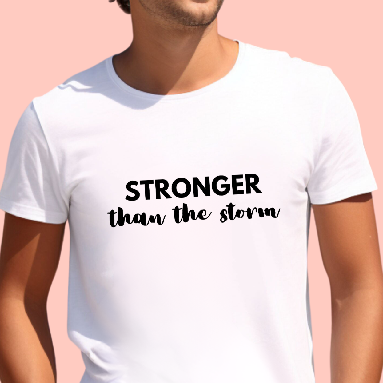 "Stronger than the storm" Unisex Cotton Tee