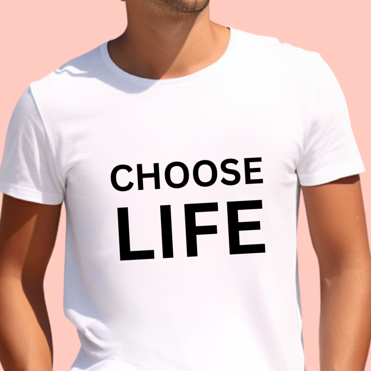 "Choose life" Unisex Cotton Tee