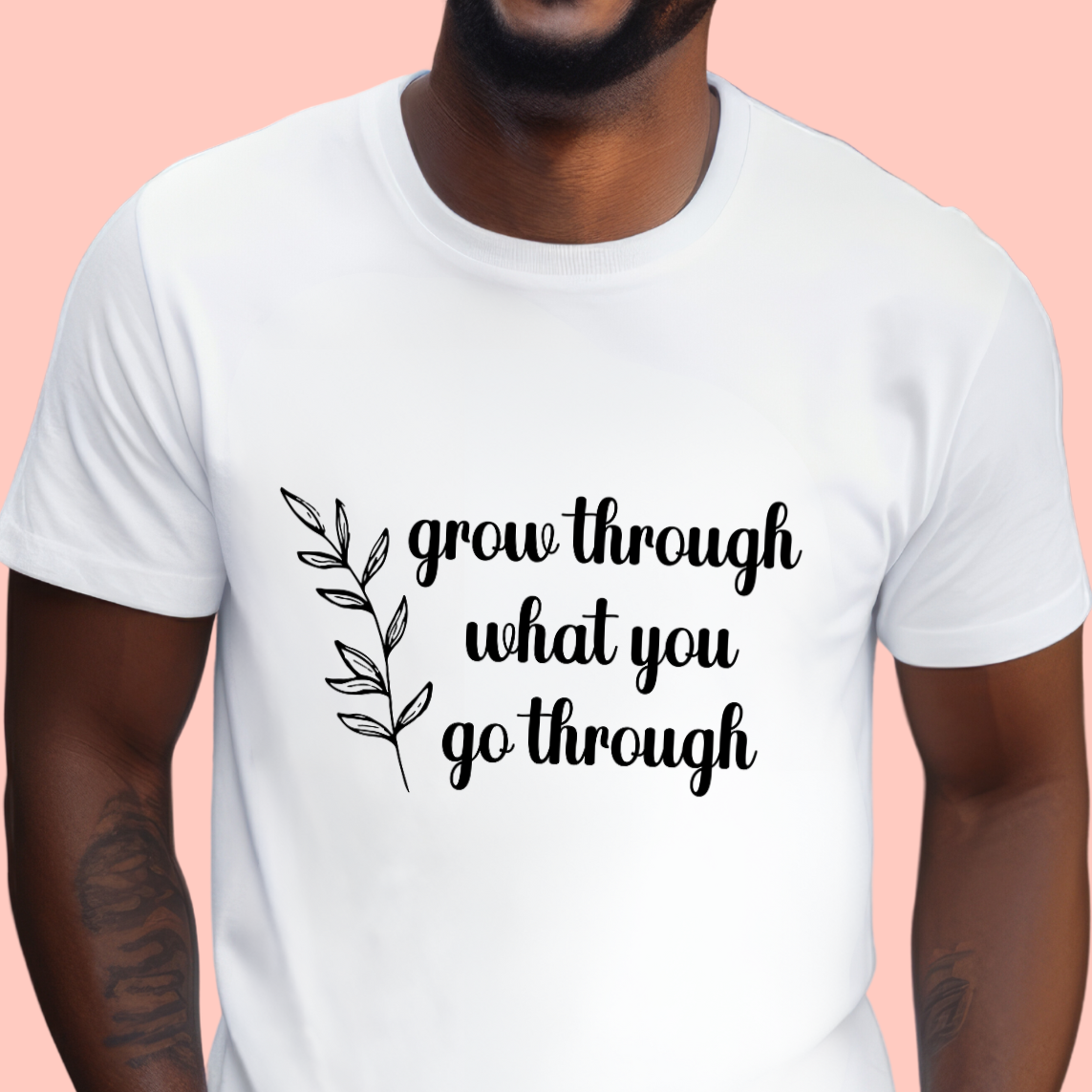 "Grow Through What You Go Through" Unisex Cotton Tee