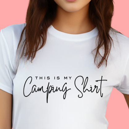 "This is my camping shirt" Unisex Cotton Tee