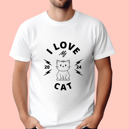 "I love my Cat" Unisex Cotton Tee