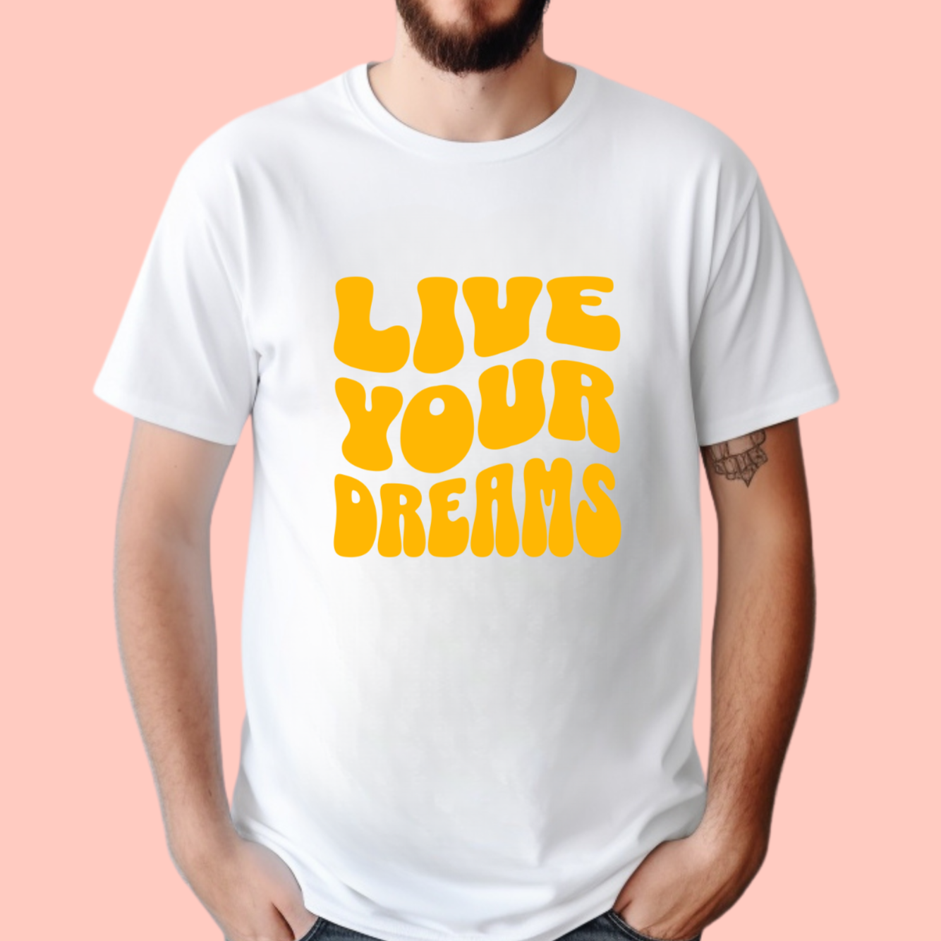 "Live your dreams" Unisex Cotton Tee