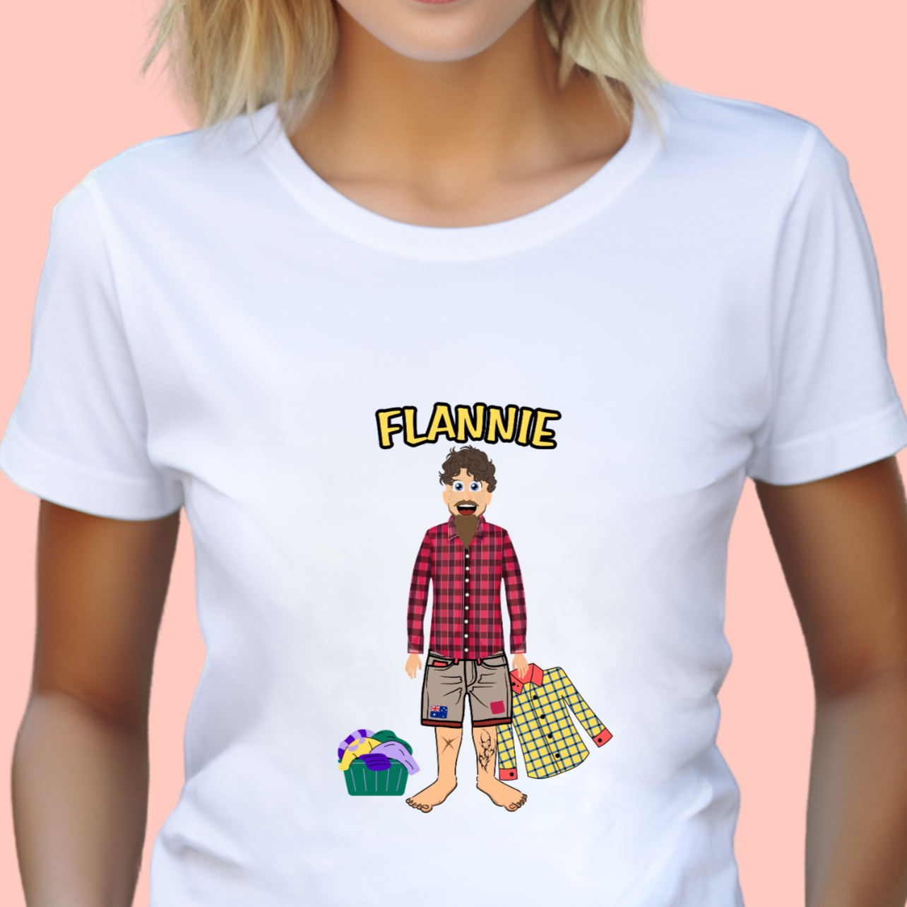 "Flannie" Unisex Cotton Tee