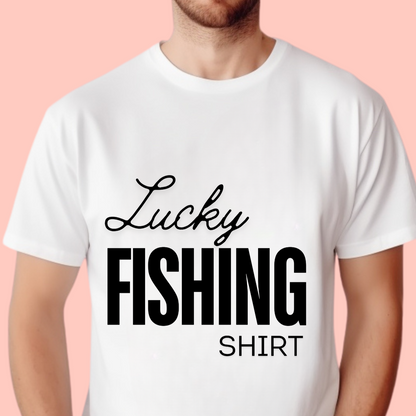 "Lucky fishing shirt" Unisex Cotton Tee