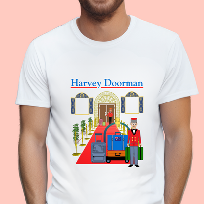 "Harvey doorman" Unisex Cotton Tee