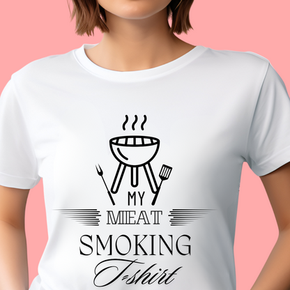 "My meat smoking t-shirt" Unisex Cotton Tee