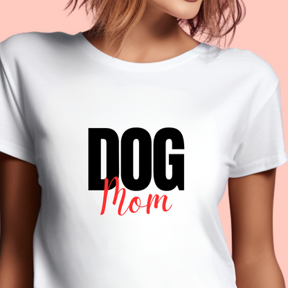 "Dog mom" Unisex Cotton Tee