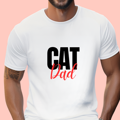 "Cat dad" Unisex Cotton Tee