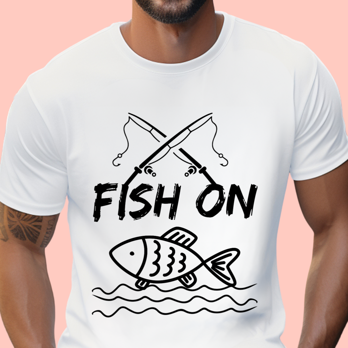 "Fish on" Unisex Cotton Tee