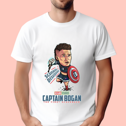 "Captain bogan" Unisex Cotton Tee