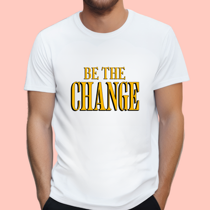 "Be the change" Unisex Cotton Tee